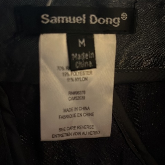 NWOT Samuel Dong TIERED skirt Grey Metallic Size Medium - Picture 10 of 11